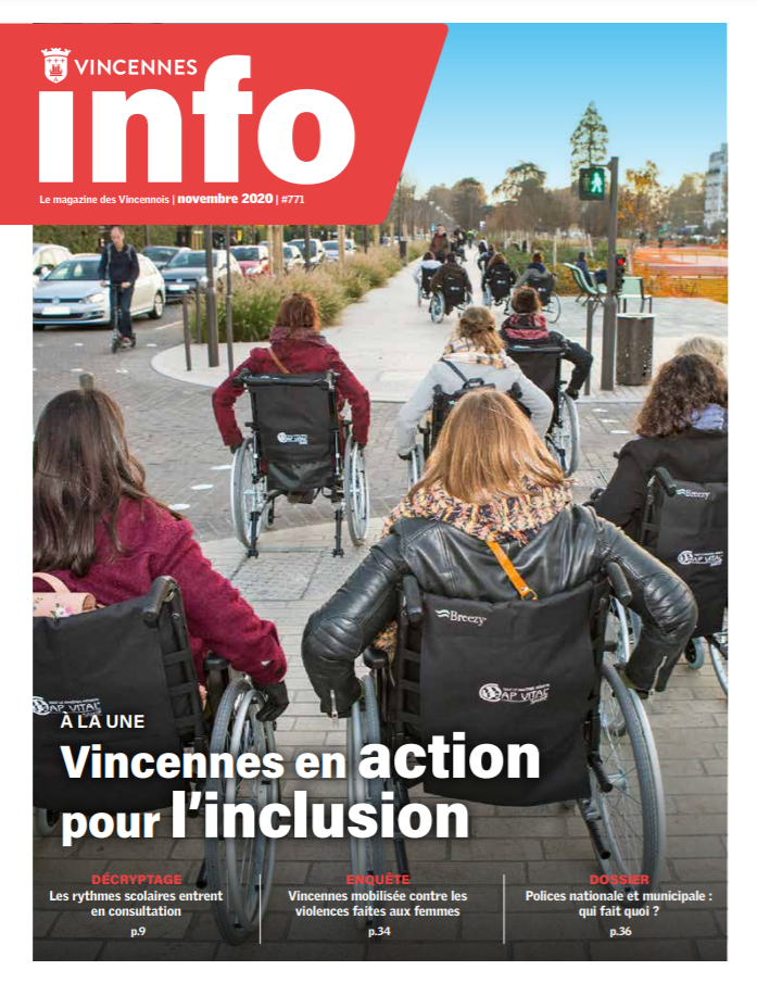 couverture du Vincennes info de novembre 2020