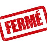 image avec un tampon "Fermé"