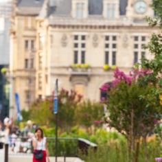 cours Marigny et hôtel de ville - ambiance d'été