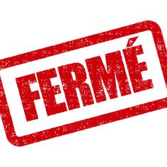 image avec un tampon "Fermé"