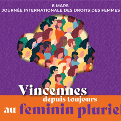 affiche officielle de la Journée internationale des droits des femmes 2026 en format bandeau