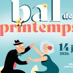 Une animation de deux seniors en train de danser