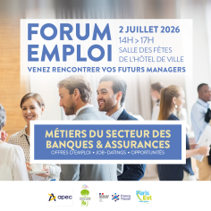 Forum emploi : les métiers de la banque & des assurances