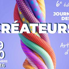 visuel (cordon multicolore de tapisserie) des 6es journées des créateurs