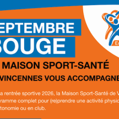 un flyer orange et bleu qui traite de la santé 