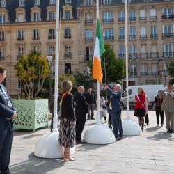 Cérémonie du 8 mai 2025 - lever des couleurs des pays invités