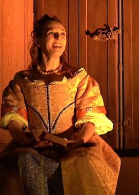 Actrice qui joue une scène