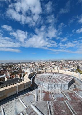 photo de haut depuis le donjon du Château de Vincennes