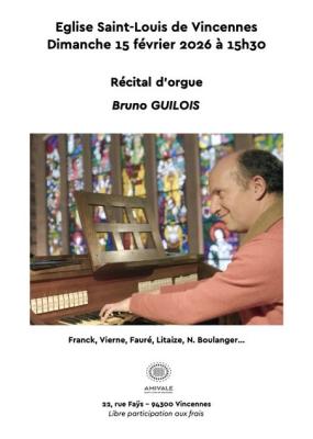 Récital d’orgue par Bruno Guilois