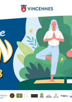 illustration de deux seniors en position yoga