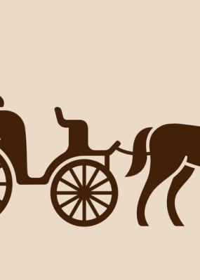 animation d'un carrosse avec un cheval