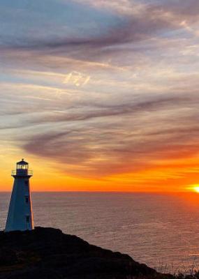 photo d'une levé de soleil au canada