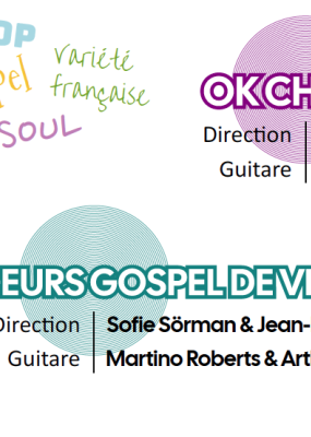 Affiche Chœurs Gospel de Vincennes et OK Chorale