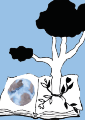 une illustration d'un arbre qui sort d'un livre