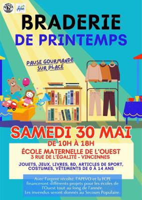 affiche officielle avec des illustrations de livres et de vêtements