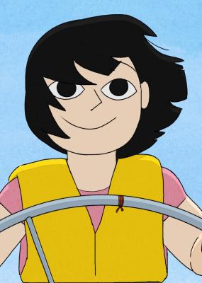 illustration d'un enfant tenant un volant