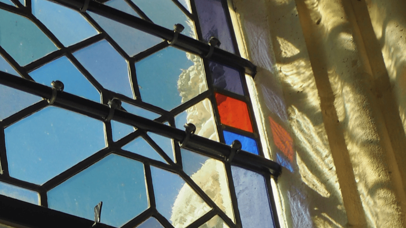 image verre coloré et lumineux