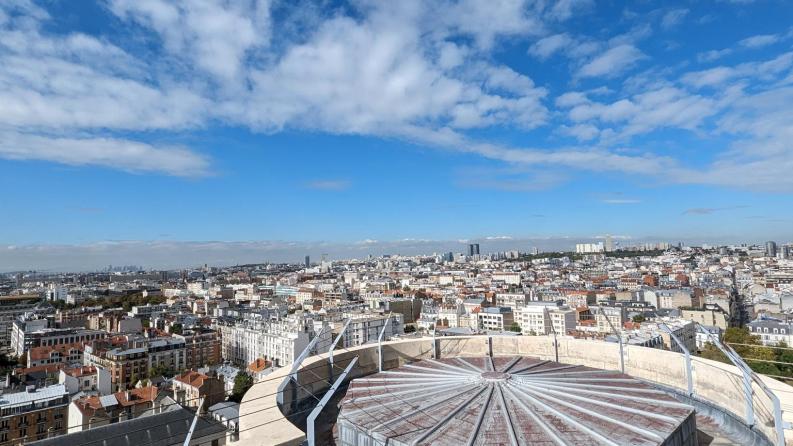 photo de haut depuis le donjon du Château de Vincennes