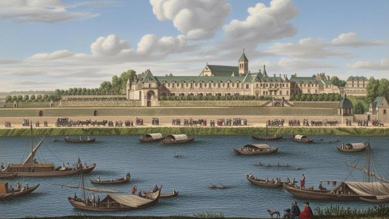 peinture du château de Conflans