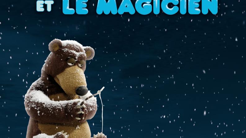 Affiche officielle du film ou on voit un ours qui pêche sur une banquise 