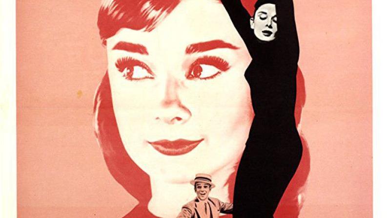 illustration d'une femme habillé en noir qui danse et le visage d'une femme dans le fond