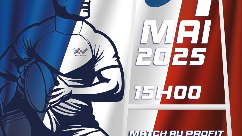 affiche - match de rugby du 1er mai