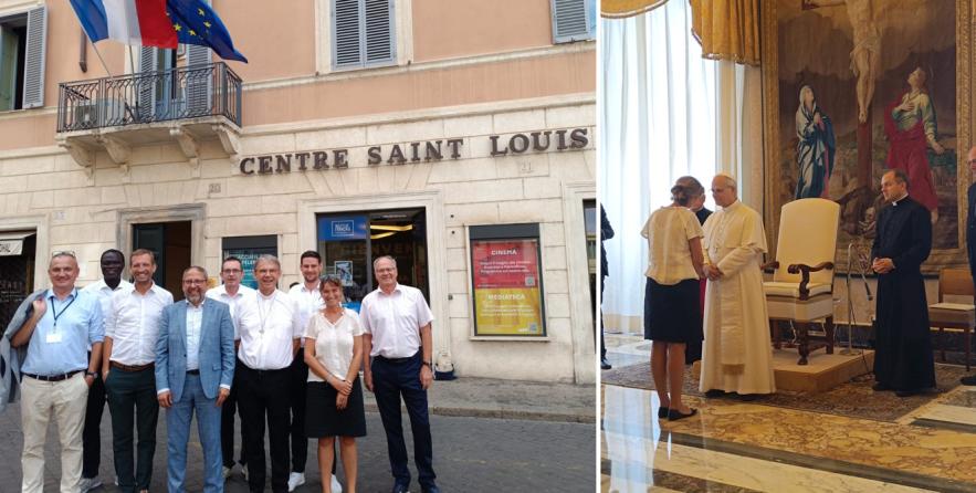 Voyage d'études de Maires du Val de Marne à Rome avec audience du pape Léon XIV