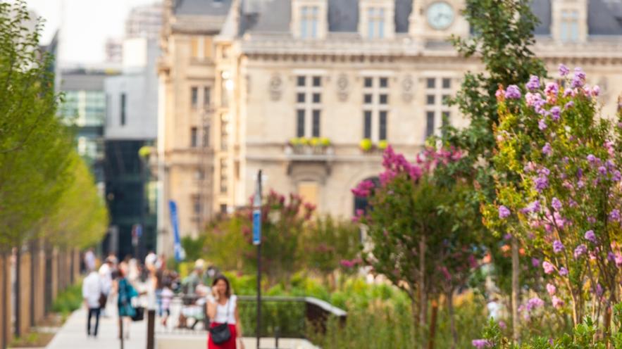 cours Marigny et hôtel de ville - ambiance d'été
