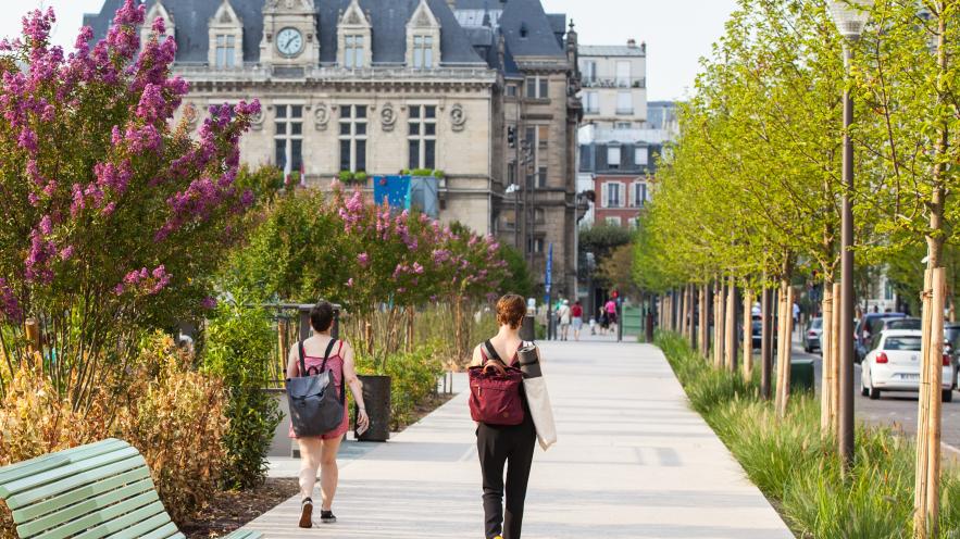 Photo de Vincennes au printemps, fleurie