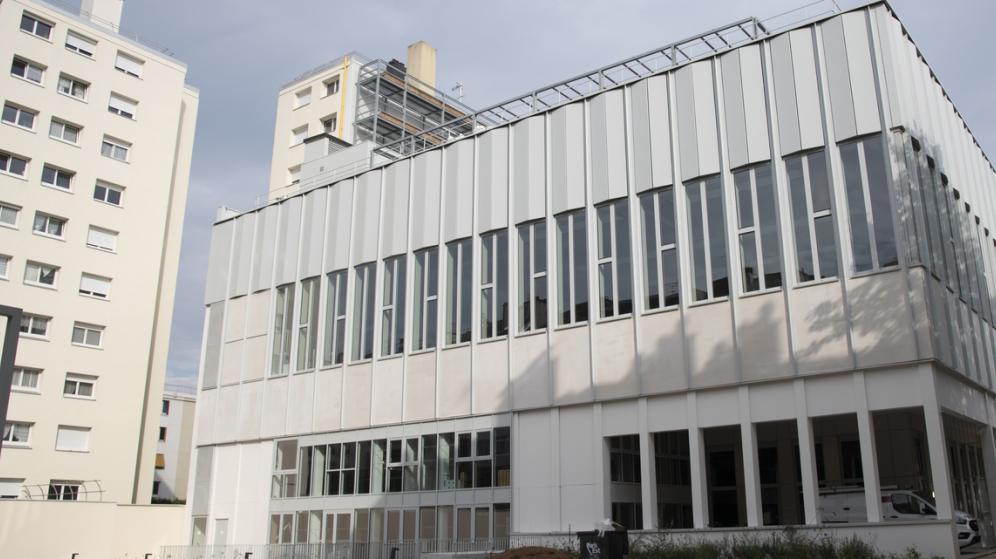 Centre sportif Isabelle Autissier en construction