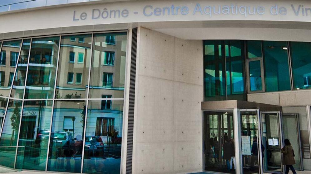 Le Dôme, centre aquatique de Vincennes (façade)
