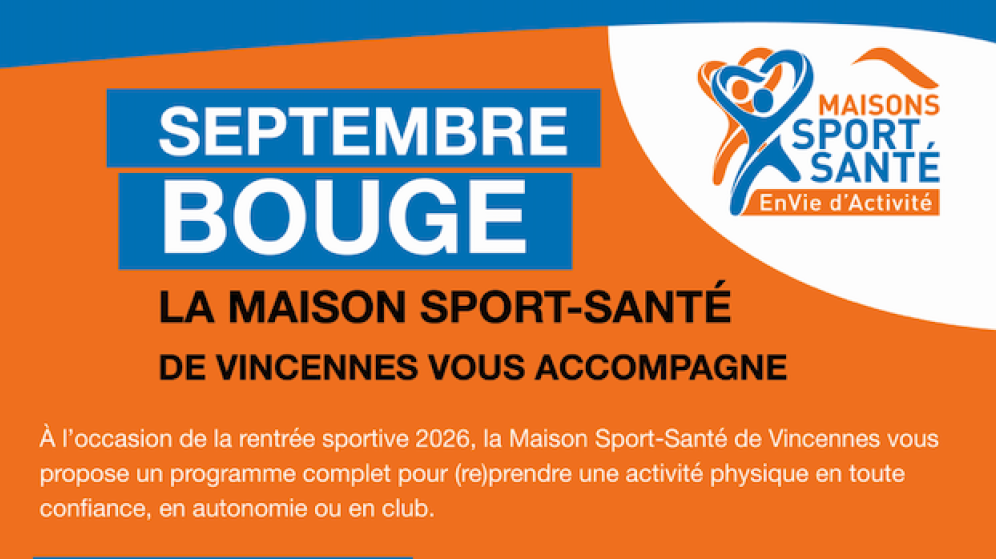 un flyer orange et bleu qui traite de la santé 