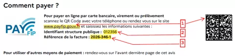 capture d'écran expliquant un processus de paiement